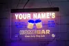 LX1294 LED Strip Lights Firma i tuoi nomi Boccale di birra Home Bar Vieni presto Stay Late Incisione 3D Dual Color Design gratuito Vendita al dettaglio all'ingrosso