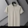 Mens Polos Business Polo Polo Stitching Color Contrast Casual Summer Ice Sedy Secy Secy Manga Sports Sports Top 230328