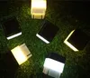 Luci di inondazione solari a LED 2x2 Post Cap Light Quadrato ad energia solare Pilastro per recinzioni in ferro battuto Cortile anteriore Cortili Cancello Paesaggistica Residenziale