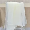 Tovaglia 1.2m Decorazione di nozze Rotolo di tulle Organza di cristallo Tessuto trasparente per la festa di compleanno Sfondo Telai per sedie Filato decorativo