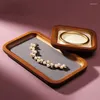 Nail Art Kits Solid Wood Tray Jewelry Display Drill Storage Special Tools For Salon Supplies Kit