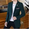 Men's Suits Blazers High quality British style casual fashion business job interview shopping travel wedding party dress men's slim suit jacket 230328