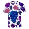 Men's T Shirts Fruit 3D Print Shirt Male/female Summer Cool Short Sleeve Loose Casual O-Neck High Quality Fashion Tee