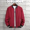 Men's Jackets Bomber Jacket Men Plus Size 5XL 6XL 7XL 8XL Windbreaker Jaket Black Male Red Loose Baseball Collar Korean Autumn Clothes Coats 230328