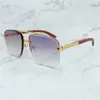 Principais óculos de sol de designer de luxo 20% fora Diamond Cut Edge Shades Eyewear Classic Man Square Glasses Trending Product Product