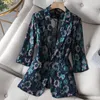 Jackets femininos Vid Women Women Blazer Elegant renda Hollow Out Fino Blazers Feminino Escritório Feminino Prinha Floral Casaco Slim Tops G55