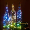 LED Red Wine Bottle Hot Hot USB شحن زر حزمة مصباح البطارية 2023