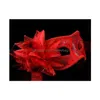 Party Masks Christmas Pure Handmade Venetian Jacquard Yarn Flower Feathers genomskinlig Lily Mask Drop Delivery 202 DH9WX