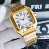 Carier Heren 8 stijlen zf fabriek Gouden luxe horloges Automatisch herenhorloge Zilver Zelfopwindend 40 mm Mode Vierkant roestvrijstalen metalen band Casual horloges Montre De