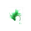 Inne świąteczne zapasy imprezy Halloween Prom Colorf Feather Paspband Hair Akcesoria Indian WY546 Drop DHR93