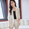 Women's Two Piece Pants Formal Uniform Designs Women Business Suits With And Jackets Coat OL Styles Ladies Office Work Wear Blazers