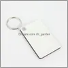 Part Favor Blank NEYCHAIN ​​SUBLIMATION PERSONALITY KEYCHAINS Ornament MDF Coated Board Doubleided Heat Transfer OTPST