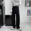 Pantaloni da uomo con cintura Harajuku Suit Fashion Casual Gamba larga Oversize Pantaloni stile coreano Streetwear Blazer maschile Y23