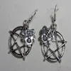 Brincos sobrenaturais Pentagrama sobrenatural para mulheres meninas Drop vintage pagã Wicca gótico pentacle punk joias do presente Bijoux