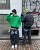 Mens Jeans Y2k Retro Hip Hop Star Print Proteggi Trend Fashion Nero Uomo Donna Punk Baggy Pantaloni larghi Streetwear 230327