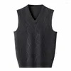 Gilet da uomo Moda di arrivo Alta qualità Primavera e autunno Cashmere Maglione casual Pullover Vest Large Size S-3XL 4XL 5XL