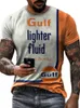 Mens Tshirts Tshirts 3D Castrol Tryckt Kort ärm Gulf Tops Fashion Oil T -shirt för motorcykel Tshirt Overdimensionerade tees 230327