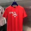 Mens Fit Tee Shirts praddas t shirt shirts Slim pada Short Sleeve Cotton Breathable prd Top Designer Letters Print ppdda Spring Luxury Summer High Street Casual