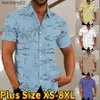 Camisas casuais masculinas 2023 Verão casual estilo americano Street Fashion Print Camisa havaiana nova camisa masculina personalizada Manga curta lapela topxs-8xl w0328