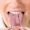 3 i 1 Metal 304 Rostfritt stål Oral hygien Tongue Scraper Kit Fresh Breath Dental Cleaner Care Tool