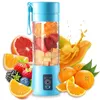 Portable Electric Fruit Juicer Tools Handhållna Vegetabiliska juicer Maker Blender laddningsbar Juice Making Cup Kitchen Tools med USB -laddningskabel DHL FAST