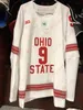 Op maat gemaakte Ohio State Buckeyes Hockey Jersey 2 James Marooney 3 Cole McWard 4 John Larkin Tyler Duke Mason Lohrei Evan McIntyre Scooter Brickey Jersey