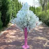 Fiori decorativi Ghirlande di fiori artificiali 150 cm Fiori di ciliegio Centro commerciale per matrimoni Strada Celebrazione Cestino Cerimonia di apertura Puntelli