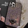 Luxus-Dreieck-P-Handyhüllen für iPhone 14 14plus 14pro 13 13pro 12 Pro Max 11 Clear Glitter Rhine Stone Case Bling Shiney Cover iPhone14 818D