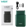 Rasoirs électriques VGR rasoir de voiture Portable mâle Mini Push blanc rasage alternatif V390 230328