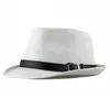 Basker Luffy Hat Hollow Out Men Straw Western Cowboy Beach Cap Solid Color Hand Made Fashion Summer Panama Jazz