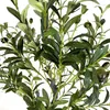 Decorative Flowers Indoor Decoration 150cm 5ft Artificial Faux Olives Plant Silk Leaf Olive Tree With Pot