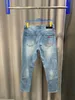 Mens Jeans Designer 2023 Nya mönster Jean Fashion Embroidery Design Högkvalitet Bekväma andningsbara tillfälliga jeans för män KOP1