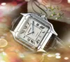 Top Brand quartz fashion mens time clock watches auto date men square roman simple tank dial designer watch wholesale leather belt male gifts wristwatch
