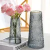 Glass Vase Living Room Dried Flowers Nordic Ins Style Glass Transparent Dill Home Decoration Accessories Flower Vases For Homes