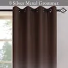 Curtain Ombre Room Darkening Curtains For Bedroom Blocking Thermal Insulated Grommet Window Living 2 Panels