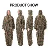 Ghillie Suit Gilly Hunting Sets calças 3D CAMO CAMOFLAGEM Coverlls Roupas de juventude para adultos para caça à selva Fotografia de vida selvagem ou Halloween