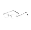 Accessoires de luxe Lunettes de soleil design Lunettes de soleil de marque sans bordures pour hommes Lunettes de plein air pour hommes Lunettes de soleil transparentes pour rassemblement social pour femmes