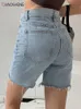 Kobiety damskie dżinsowe szorty kobiety wysoka talia lato harajuku niebieskie szorty swobodny podstawowy elegancki moda Y2K workowate szorty koreański styl 230328
