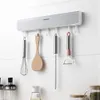 Ganchos de trilhos do cabide do suporte para parede Modern Decorative Shelf Montado Organizador da sala de estar da cozinha do banheiro 230327