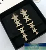 Klassiska tvärörhängen Stud för kvinnor isade ut kubiska zirkoniumsmycken Hip Hop Simple Fashion Diamond Earring Party Gift