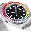 Assista masculino Rainbow Watchs Automáticos relógios mecânicos Wristwatch Aço inoxidável relógio de pulso impermeável Montre de Luxe 40mm