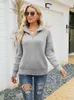 Kvinnors tröjor Zip Up Sweater Knitwear Vintage Winter Pullover Långärmad topp 2023 Jumper Pulls Warm Sticked For Women