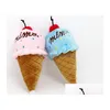 Hondenspeelgoed kauwt Pet Exquisite Ice Cream -touw Knoop Pink / Blue Drop Delivery 202 DHTOD