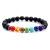 Perlen Mode-Stil 7 Chakra Heilung Armband natürlichen Lavastein Diffusor Schmuck Drop Lieferung 202 Dheuv