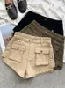 Damen -Shorts Frauen lässig Cargo Short Hosen Sommer Lady Streetwear Taschen Shorts 230328