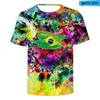 Men's T Shirts National Flag 3D Print Shirt In Men/women Short Sleeve Loose High Quality Confortable Tees