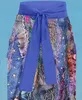 Dames badkleding onePiece zwempak met kantup chiffon lange rok twinege blauwe print highwaisted vrouwelijk om de buik te bedekken en 230328