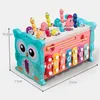 Other Toys Children Magnetic Fishing Sensory Baby Development Owl Cube Sorters Girl Learning Education Montessori Toys for Kids 3 Years 230327