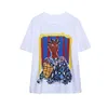 T-shirt stampata per ragazze da donna 2023 Designer estivo Tops T-shirt a maniche corte con collo rotondo di nuova moda