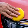 Protetores de veículos de alta densidade de carros de enceramento de espuma esponja de esponja detalhando as aplicação de aplicação de cura e polimento de polimento